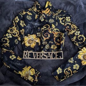 VERSACE TOP cropped